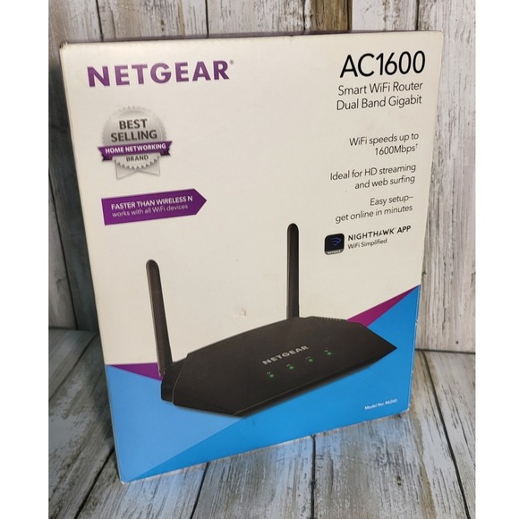 NETGEAR AC1600 Dual Band Gigabit Smart Wifi 5 Router Wireless - Picture 1 of 7